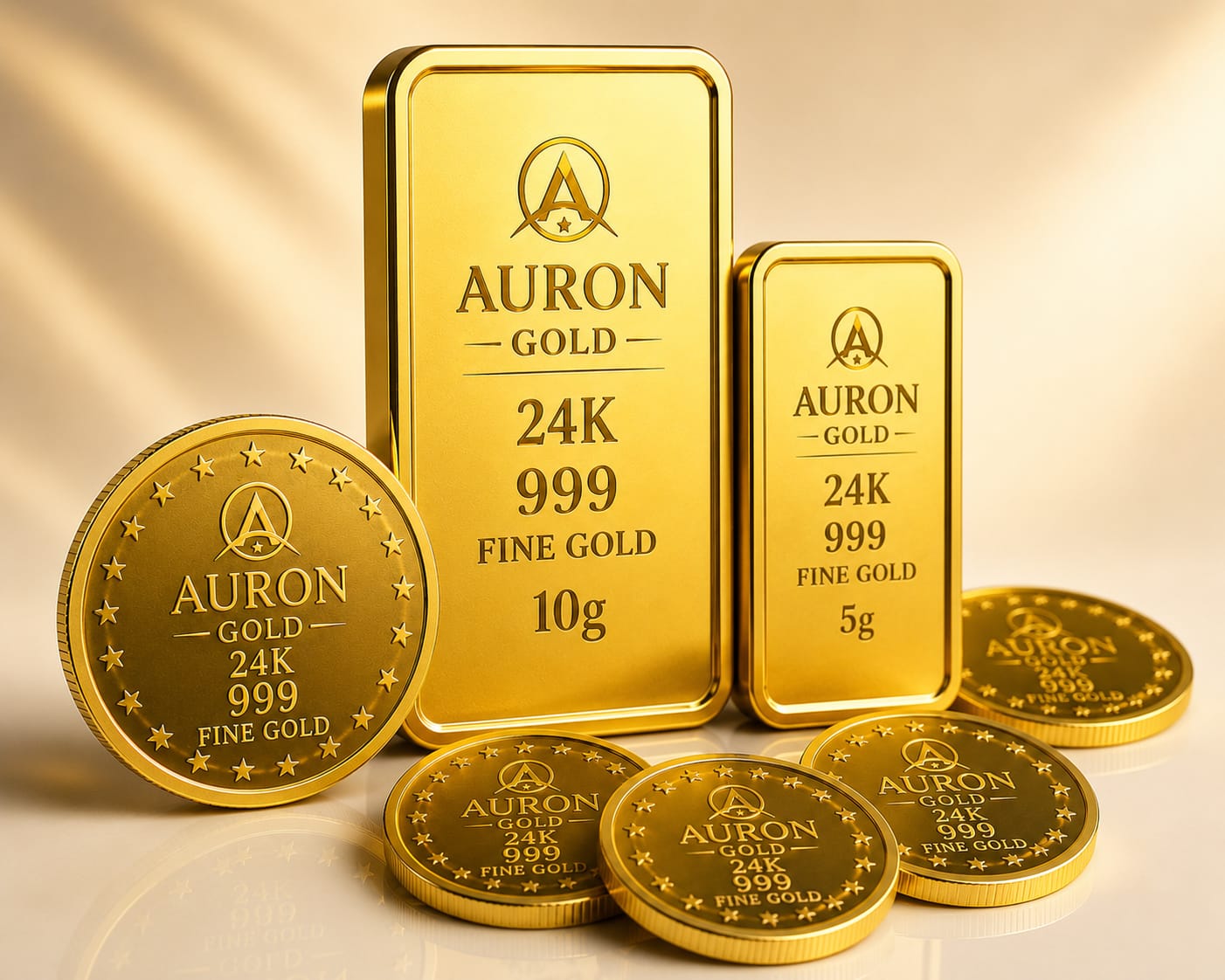 AurOnGold Premium 24K Gold Coins and Bars